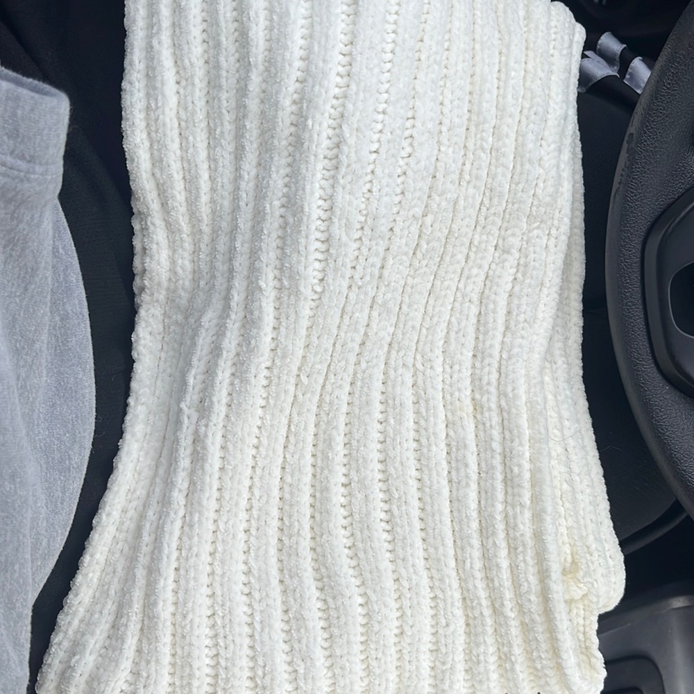 White Knit Circle Scarf NY&Co.